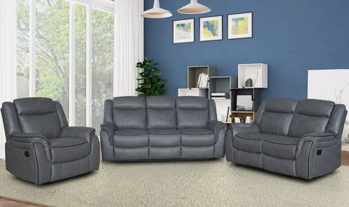 Grey leather gel - recliner, 3