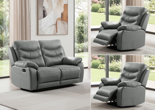 Dark grey italian - dark, leather