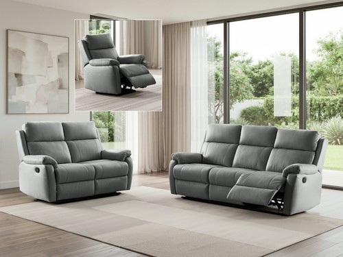 Dark grey genuine leather - dark,