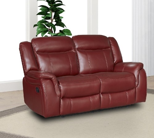 Burgundy red leather - red, gel
