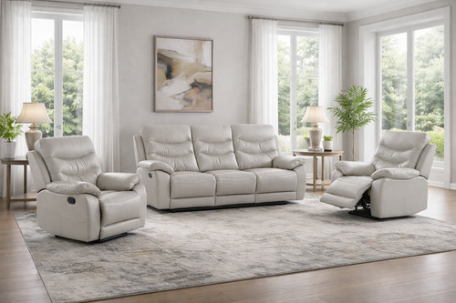 Grey italian leather - grey,