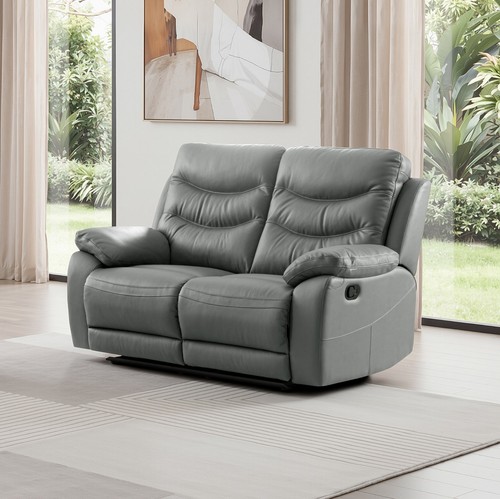 Dark grey italian leather - italian,